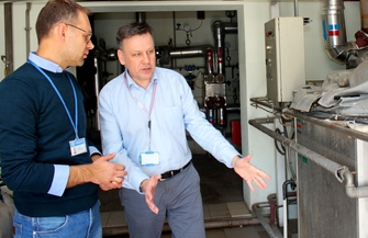 Wizyta burmistrza w siedzibie Spółki Jedność