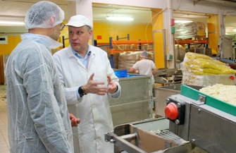 Wizyta burmistrza w siedzibie Spółki Jedność