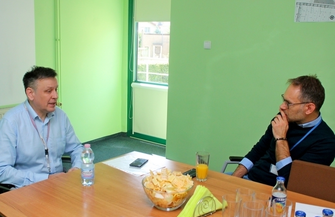 Wizyta burmistrza w siedzibie Spółki Jedność