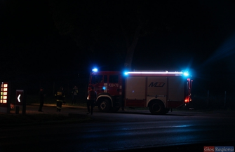 Pożar budynku we Wschowie