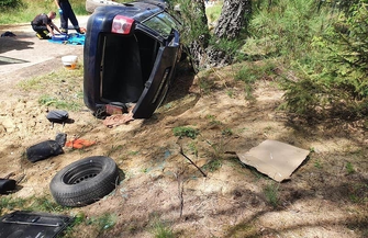 Wypadek drogowy w Radzyniu FOTO