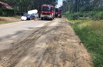 Wypadek drogowy w Radzyniu FOTO
