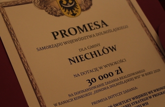 Marszałek wręczył promesę