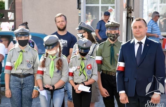 Starosta na obchodach 76.rocznicy Wybuchu Powstania Warszawskiego