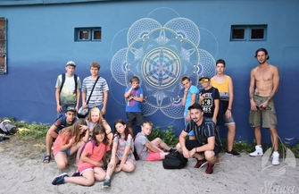 Na ośrodku SCKiW powstaje mural
