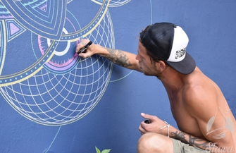 Na ośrodku SCKiW powstaje mural