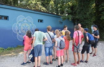 Na ośrodku SCKiW powstaje mural