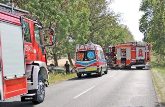 Zdarzenie drogowe na trasie Stare Strącze - Krzepielów