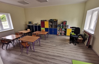 Prace remontowe w budynku Biblioteki przy Szkole Podstawowej w Starych Drzewcach FOTO