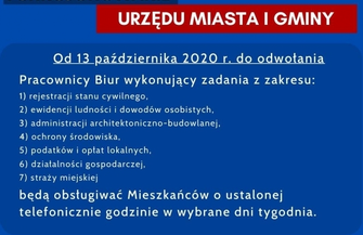 UMiG Wschowa ogranicza bezpośredni kontakt