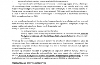 Konkurs Plastyczny on-line okazji odzyskania przez Polskę Niepodległości