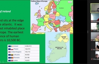 Rodowity Irlandczyk na lekcji w Zanie