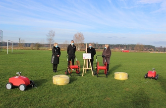 Przekazanie systemu nawadniającego dla MKS Orzeł Szlichtyngowa