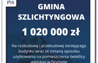1 000 000 zł dla Gminy Sława