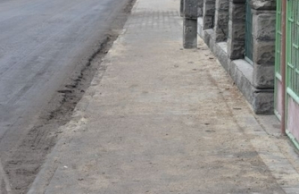 Nowy chodnik w Ciosańcu