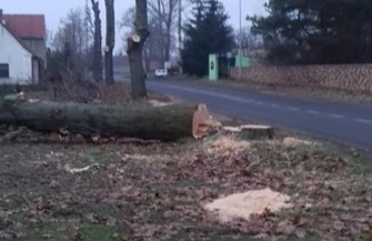 Przygotowania do przebudowy drogi w Tylewicach