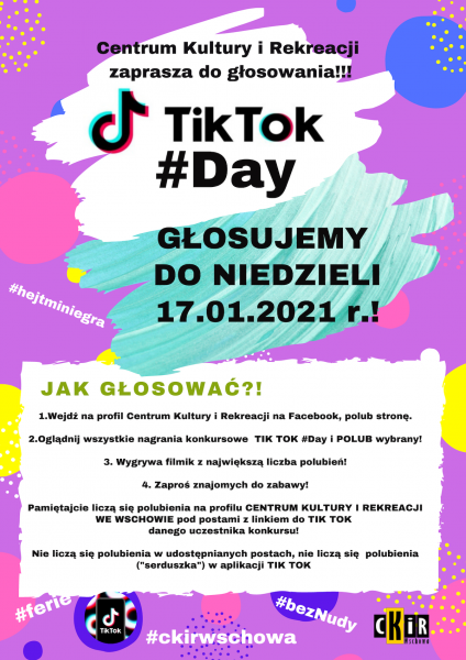 Konkurs TIK TOKDAY zrozpoczynamy głosowanie