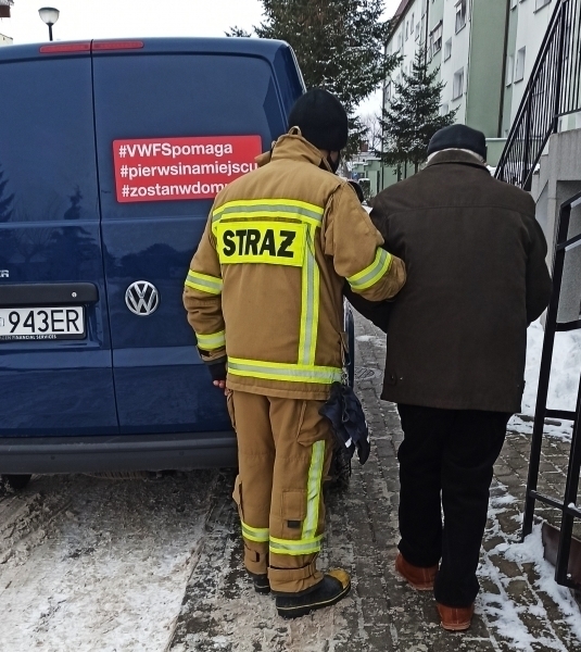 Wschowscy strażacy wspomagają Narodowy Program Szczepień FOTO
