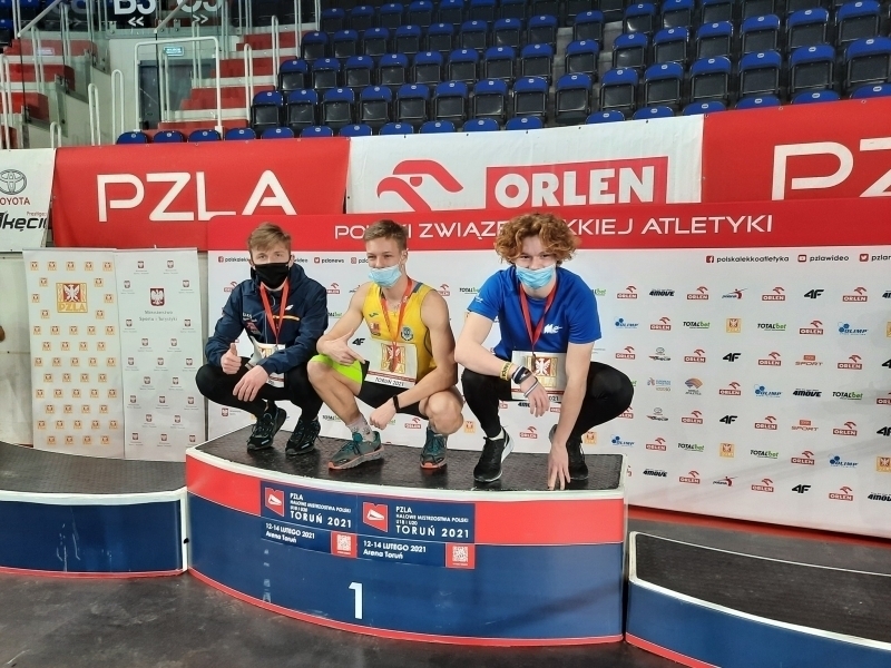 Gabriel Dziełakowski z LKKS Osowa Sień srebrnym medalistąMistrzostw Polski