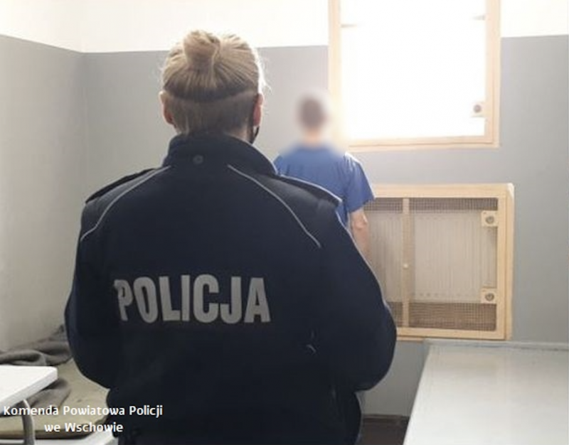 Policjanci zatrzymali sprawcę podpalenia