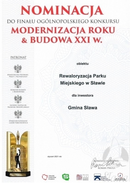 Sławskie inwestycje z nominacją