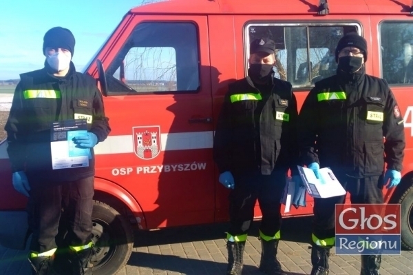 Strażacy rozdysponowali ulotki
