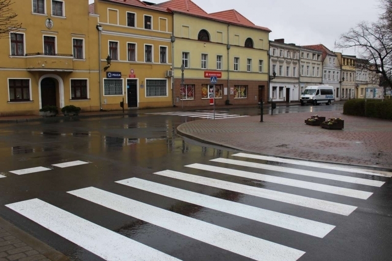Odnowiono oznakowanie poziome przejść dla pieszych