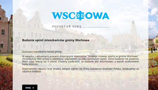 Gmina Wschowa potrzebuje Waszej opinii
