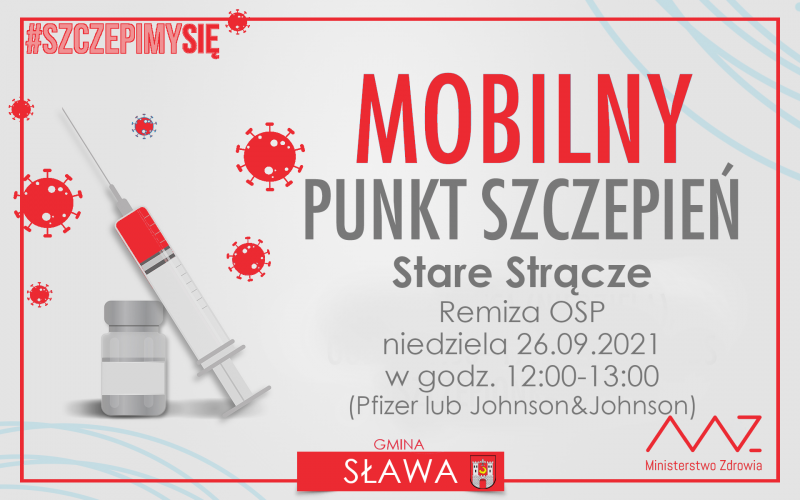 Gmina Sława W tych miejscowościach stanie Mobilny Punkt Szczepień