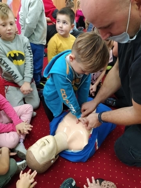 OSP Siedlnica odwiedziła przedszkolaków ZDJĘCIA