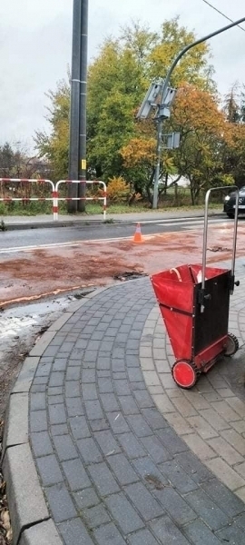 Kolizja w Sławie.