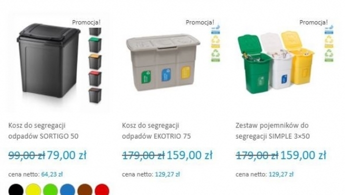 Gdzie kupić kosze na odpady, pojemniki, śmietniki