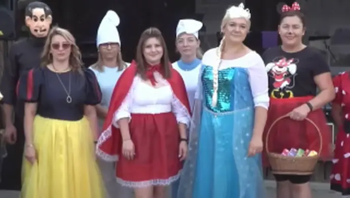 Mierzejewo bawiło się z Myszką Miki, Smerfami i Królewną Śnieżką (video)