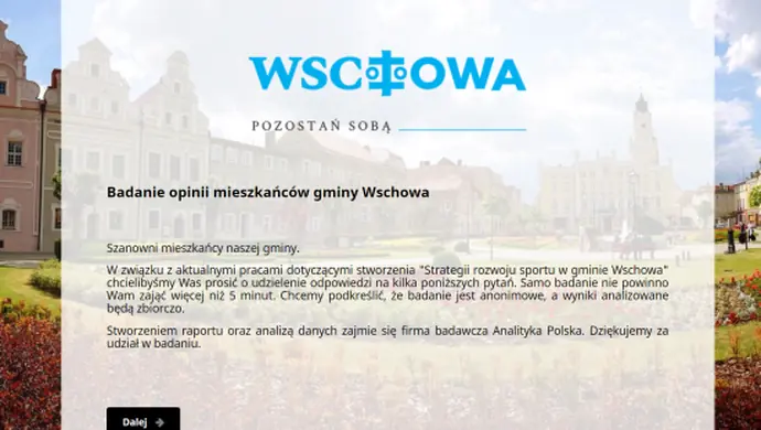 Gmina Wschowa potrzebuje Waszej opinii