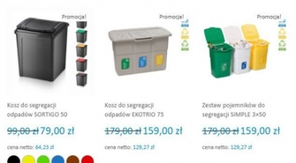 Gdzie kupić kosze na odpady, pojemniki, śmietniki
