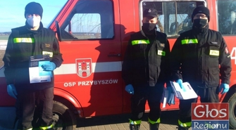 Strażacy rozdysponowali ulotki