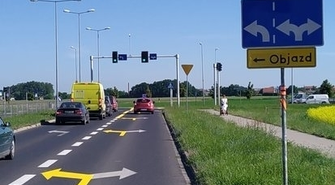 Z Mickiewicza w stronę Gronowa z dwóch pasów 