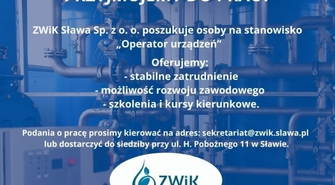 Oferta pracy w ZWiK Sława