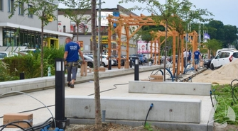 Zielony pasaż w Sławie