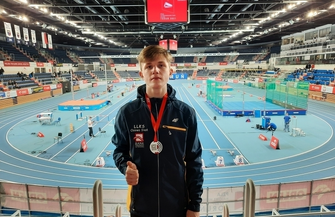 Gabriel Dziełakowski z LKKS Osowa Sień srebrnym medalistąMistrzostw Polski