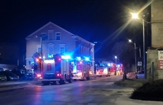 Pożar kamienicy na ul. Wolsztyńskiej. Zobacz nagranie z akcji