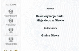 Sławskie inwestycje z nominacją