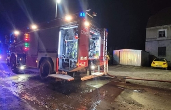 Pożar w Krążkowie ZDJĘCIA