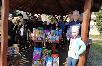 Paka dla zwierzaka. Akcja Przedszkola nr. 1 we Wschowie