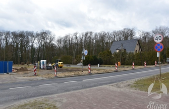 Przebudowa w centrum Sławy