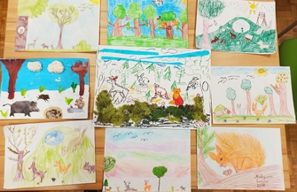 Rozstrzygnięcie konkursu Zwierzęta leśne w naturalnym środowisku.