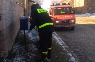 Strażacy rozdysponowali ulotki