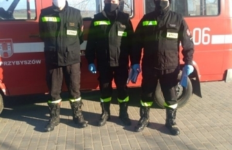 Strażacy rozdysponowali ulotki