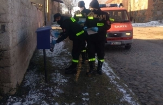 Strażacy rozdysponowali ulotki