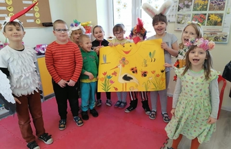 Przedszkolaki ze Starych Drzewiec świętowały Pierwszy Dzień Wiosny